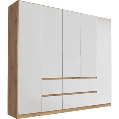 RAUCH Mainz Kleiderschrank - Eiche Artisan/Alpinweiß, Grifflos, 226x210cm RAUCH Mainz Kleiderschrank - Eiche Artisan/Alpinweiß, Grifflos, 226x210cm