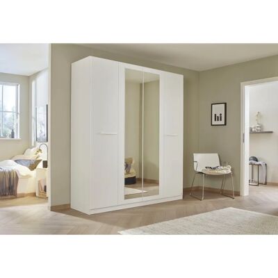 Rauch Modi Weiß Kleiderschrank mit Spiegel - 181x54x210 cm Rauch Modi Weiß Kleiderschrank mit Spiegel - 181x54x210 cm