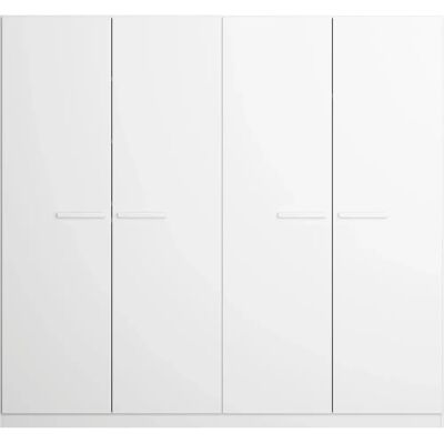 RAUCH Modi Kleiderschrank - Weiß, 4 Böden, 4 Türen - Schrank RAUCH Modi Kleiderschrank - Weiß, 4 Böden, 4 Türen - Schrank