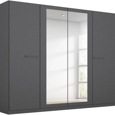Rauch MODI Kleiderschrank - 4 Türen, Mit Spiegel, 226cm Breite Rauch MODI Kleiderschrank - 4 Türen, Mit Spiegel, 226cm Breite