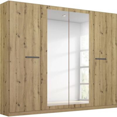 RAUCH Modi Kleiderschrank mit Spiegel - Eiche Artisan - 4 Türen RAUCH Modi Kleiderschrank mit Spiegel - Eiche Artisan - 4 Türen