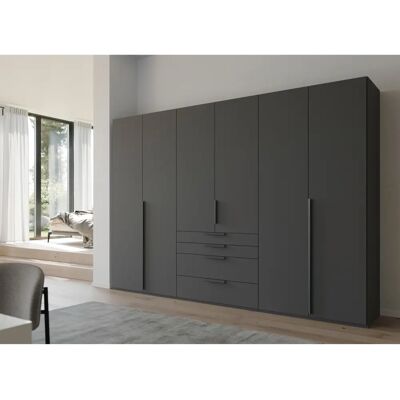Kleiderschrank Rauch Purisma - Graphit mit verstellbaren Regalen Kleiderschrank Rauch Purisma - Graphit mit verstellbaren Regalen