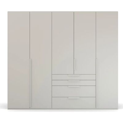 Rauch Purisma Kleiderschrank - Seidengrau, 251x60x223cm Rauch Purisma Kleiderschrank - Seidengrau, 251x60x223cm