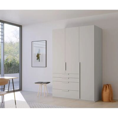 Rauch Purisma Kleiderschrank - Seidengrau - 3 Türen Rauch Purisma Kleiderschrank - Seidengrau - 3 Türen