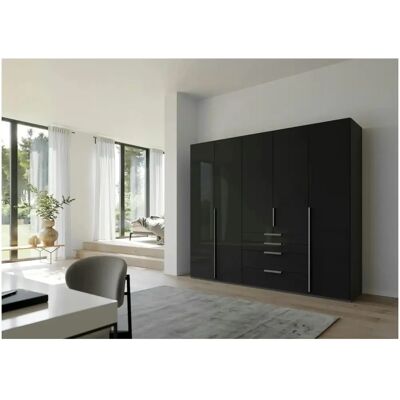 RAUCH Purisma Kleiderschrank - Glasfront, 5 Türen, 4 Schubladen RAUCH Purisma Kleiderschrank - Glasfront, 5 Türen, 4 Schubladen