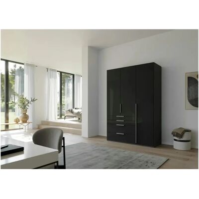 RAUCH Purisma Kleiderschrank - 3-türen, Glasfront, Grau RAUCH Purisma Kleiderschrank - 3-türen, Glasfront, Grau