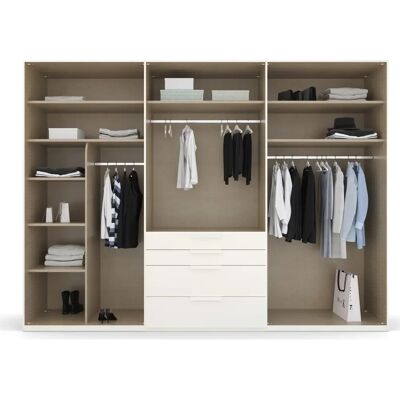 RAUCH Purisma Kleiderschrank - Glasfront - 6-türig - 301x223x60 cm RAUCH Purisma Kleiderschrank - Glasfront - 6-türig - 301x223x60 cm