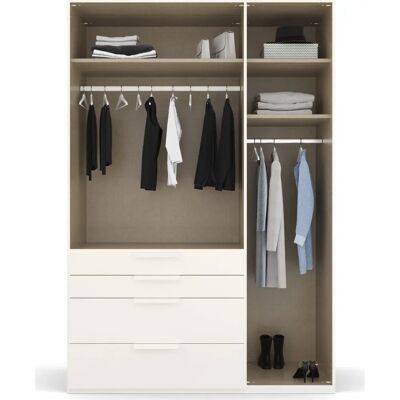 RAUCH Purisma Schrank - Seidengrau, glas seidengrau, 3-türig RAUCH Purisma Schrank - Seidengrau, glas seidengrau, 3-türig