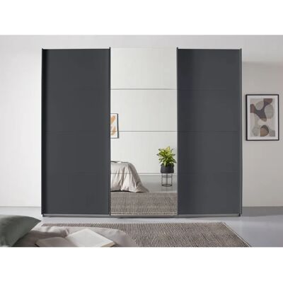 RAUCH Oteli Kleiderschrank - Schwebetüren, 271cm, Grau RAUCH Oteli Kleiderschrank - Schwebetüren, 271cm, Grau