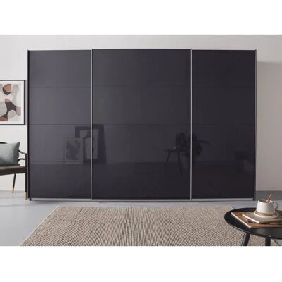 Rauch Oteli Kleiderschrank - Schiebetüren - 315x210x68 cm - Grau Hochglanz Rauch Oteli Kleiderschrank - Schiebetüren - 315x210x68 cm - Grau Hochglanz