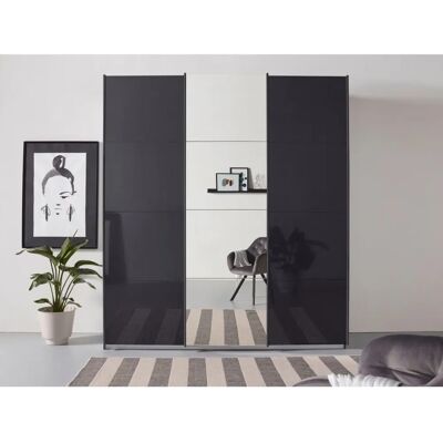 Rauch Oteli Kleiderschrank - Spiegeltür, 3 Türen, Hochglanz, 210cm Rauch Oteli Kleiderschrank - Spiegeltür, 3 Türen, Hochglanz, 210cm