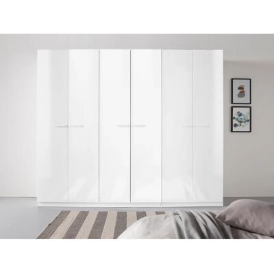 RAUCH Oteli Kleiderschrank - Hochglanz Weiß, 270cm breit - Kleiderschrank RAUCH Oteli Kleiderschrank - Hochglanz Weiß, 270cm breit - Kleiderschrank