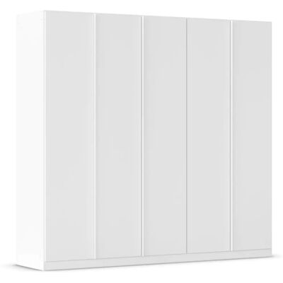 RAUCH Monostar Weiß Kleiderschrank - 5 Türen, Verstellbare Regale RAUCH Monostar Weiß Kleiderschrank - 5 Türen, Verstellbare Regale