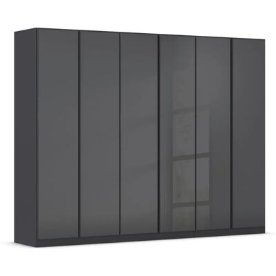 RAUCH Monostar Kleiderschrank - 6 Türen, Glasfront, 271x210x54cm RAUCH Monostar Kleiderschrank - 6 Türen, Glasfront, 271x210x54cm