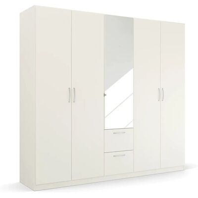 Rauch Pure by Quadra Spin Kleiderschrank - 5 Türen, Spiegel, Holzoptik Rauch Pure by Quadra Spin Kleiderschrank - 5 Türen, Spiegel, Holzoptik