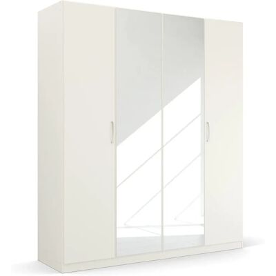 RAUCH Pure by Quadra Spin Kleiderschrank - 4 Türen, 210 cm hoch, Holzregale RAUCH Pure by Quadra Spin Kleiderschrank - 4 Türen, 210 cm hoch, Holzregale