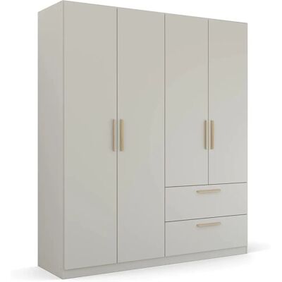 Rauch Quadra Spin Schrank - Landhausstil, 181x210cm, Grau Rauch Quadra Spin Schrank - Landhausstil, 181x210cm, Grau