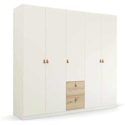 RAUCH Homey by Quadra Spin Kleiderschrank - 5-türig, Weiß, Holz RAUCH Homey by Quadra Spin Kleiderschrank - 5-türig, Weiß, Holz