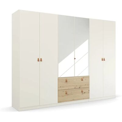 RAUCH Homey by Quadra Spin Drehtürenschrank - 6 Türen, 210cm hoch, Weiß RAUCH Homey by Quadra Spin Drehtürenschrank - 6 Türen, 210cm hoch, Weiß