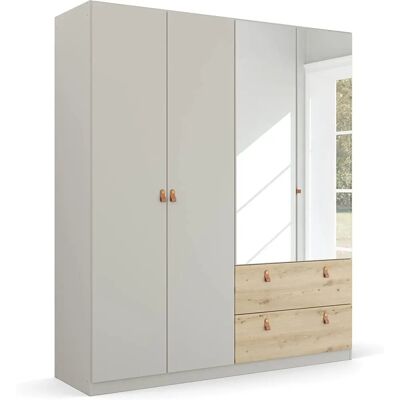 RAUCH Homey by Quadra Spin Drehtürenschrank - Seidengrau, 4-türig RAUCH Homey by Quadra Spin Drehtürenschrank - Seidengrau, 4-türig