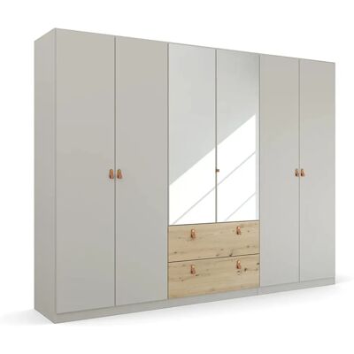 Rauch Homey by Quadra Spin Kleiderschrank - 6 Türen, 210cm Hoch, Grau Rauch Homey by Quadra Spin Kleiderschrank - 6 Türen, 210cm Hoch, Grau