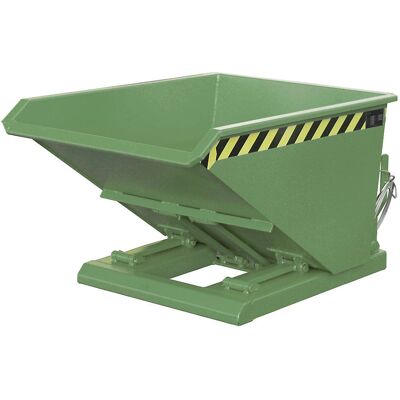 Conteneur inclinable Eurokraft Pro - Hauteur basse, 0,3 m³, Vert reseda Conteneur inclinable Eurokraft Pro - Hauteur basse, 0,3 m³, Vert reseda
