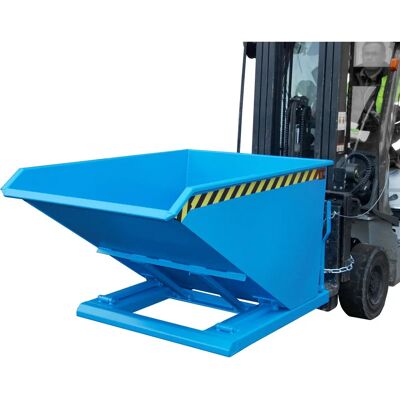 Eurokraft pro Conteneur basculant - Profil bas, Bleu clair, 1m³ Eurokraft pro Conteneur basculant - Profil bas, Bleu clair, 1m³