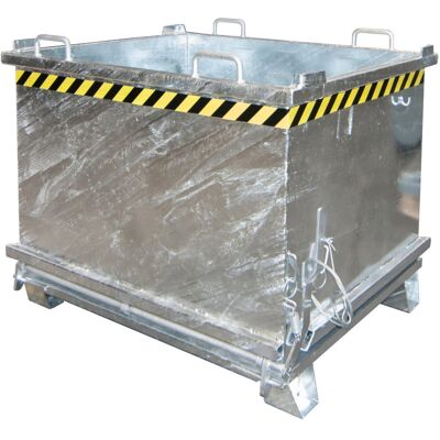 Contenedor de almacenamiento Eurokraft pro - 1 m³, 2000 kg, Galvanizado Contenedor de almacenamiento Eurokraft pro - 1 m³, 2000 kg, Galvanizado