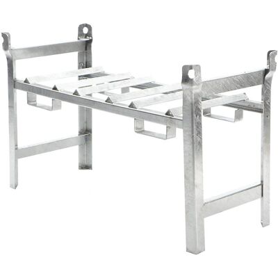 Eurokraft Pro Estantería para Bidones - Interior, 3 x 60L, Galvanizada Eurokraft Pro Estantería para Bidones - Interior, 3 x 60L, Galvanizada