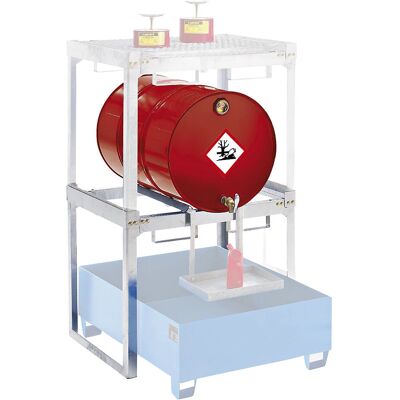 Scaffale Eurokraft pro per fusti da 200L - Uso interno Scaffale Eurokraft pro per fusti da 200L - Uso interno