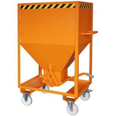 Bauer SRE 600 - Silobehälter - lackiert, Gelborange Bauer SRE 600 - Silobehälter - lackiert, Gelborange