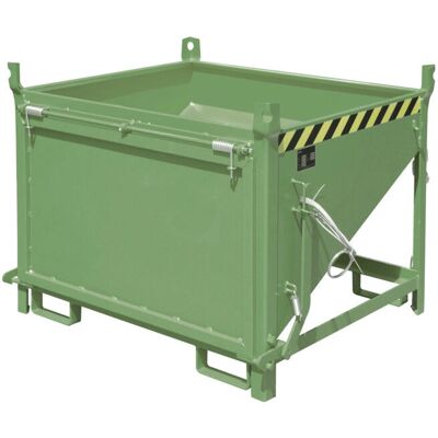 Eurokraft pro Silotank, 0,50 m³, Frontklappe, resedagrün - Siló tároló Eurokraft pro Silotank, 0,50 m³, Frontklappe, resedagrün - Siló tároló