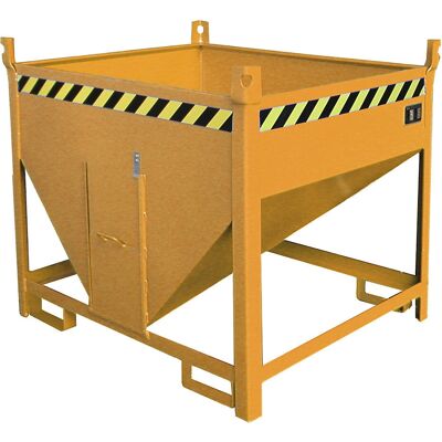 Eurokraft pro Silotank, 0,5 m³, gelb-orange, Frontschiebetür - Silo/Behälter Eurokraft pro Silotank, 0,5 m³, gelb-orange, Frontschiebetür - Silo/Behälter