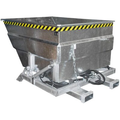 Eurokraft pro XXL Conteneur à Tiroirs - Hydraulique, 3 m³, Galvanisé - Publicité Eurokraft pro XXL Conteneur à Tiroirs - Hydraulique, 3 m³, Galvanisé - Publicité