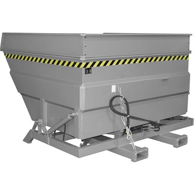 Conteneur basculant XXL - 4m³ - Gris souris RAL 7005 - Publicité Conteneur basculant XXL - 4m³ - Gris souris RAL 7005 - Publicité