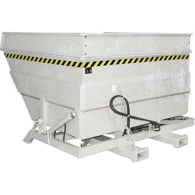 Conteneur basculant XXL Eurokraft pro - 4 m³, hydraulique, galvanisé, rouge - Publicité Conteneur basculant XXL Eurokraft pro - 4 m³, hydraulique, galvanisé, rouge - Publicité