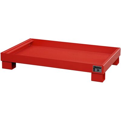 Eurokraft Pro Bandeja de Acero - Capacidad 60L, Rojo RAL 3000 Eurokraft Pro Bandeja de Acero - Capacidad 60L, Rojo RAL 3000
