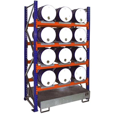 Bauer Grundregal 3006 für Fässer - Stahl, 2 Ebenen Bauer Grundregal 3006 für Fässer - Stahl, 2 Ebenen