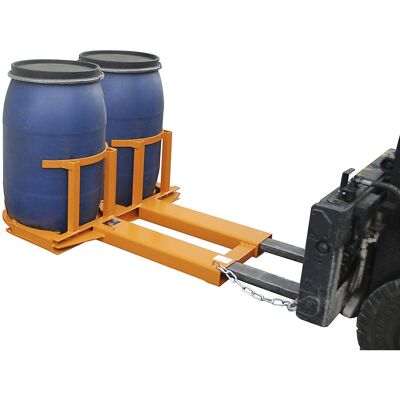 Eurokraft pro Fassheber - 2x120L, Orange, Lackiert, 600kg Eurokraft pro Fassheber - 2x120L, Orange, Lackiert, 600kg
