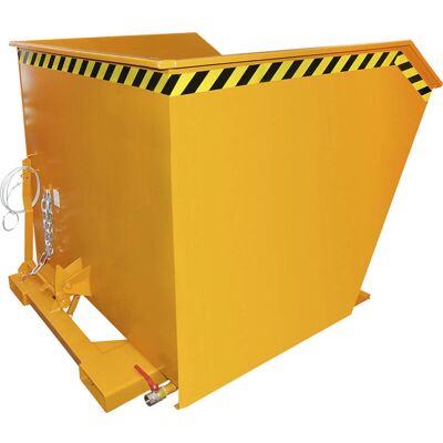 Eurokraft Pro Stahlspänebehälter - 2m³ - Gelborange - Container für Späne Eurokraft Pro Stahlspänebehälter - 2m³ - Gelborange - Container für Späne