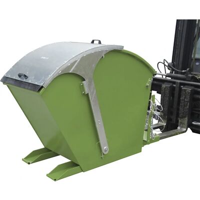 Eurokraft pro 0,75m³ Lagerbehälter - Stahl, Grün, Verschließbar Eurokraft pro 0,75m³ Lagerbehälter - Stahl, Grün, Verschließbar