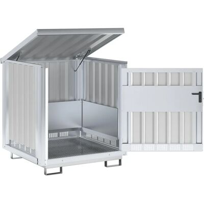 Eurokraft Pro Gefahrstofflager - Stahlsafe für 4 x 200L Fässer Eurokraft Pro Gefahrstofflager - Stahlsafe für 4 x 200L Fässer