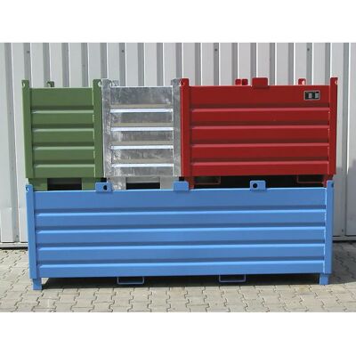 Eurokraft Pro Bleu Clair RAL 5012 - Conteneur de Collecte - 0,5 m³ Eurokraft Pro Bleu Clair RAL 5012 - Conteneur de Collecte - 0,5 m³