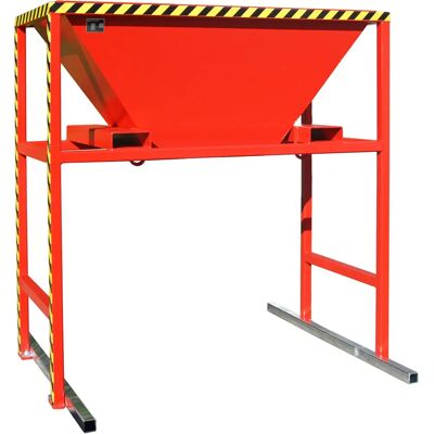 Eurokraft Pro Tüllenbehälter - 1700x1980x2050 mm, Rot, Stahl, Mobil Eurokraft Pro Tüllenbehälter - 1700x1980x2050 mm, Rot, Stahl, Mobil