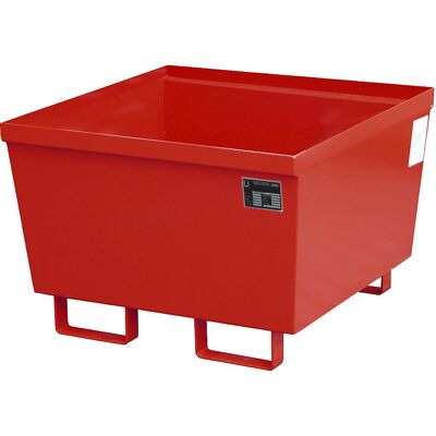 eurokraft pro - Pro - rojo RAL 3000 - 800x800x545 - cuba de acero eurokraft pro - Pro - rojo RAL 3000 - 800x800x545 - cuba de acero