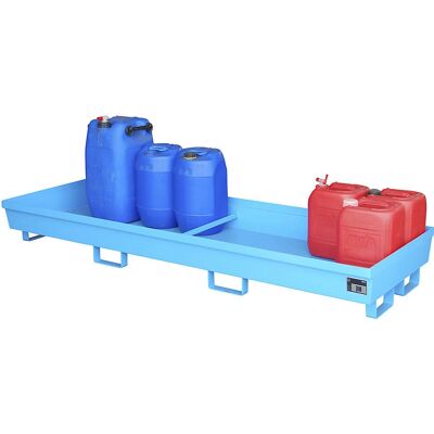 Eurokraft pro Stahlfelfangwanne - 280L, Blau, Stapelbar Eurokraft pro Stahlfelfangwanne - 280L, Blau, Stapelbar
