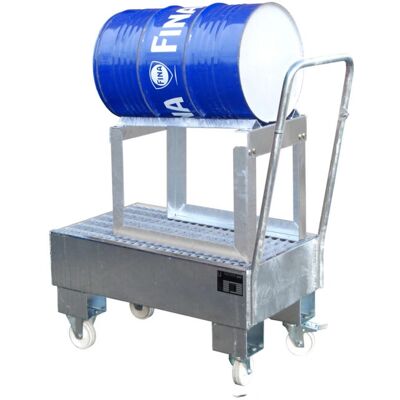 Plate-forme de containment en acier galvanisé EUROKRAFTpro - 60L - Publicité Plate-forme de containment en acier galvanisé EUROKRAFTpro - 60L - Publicité