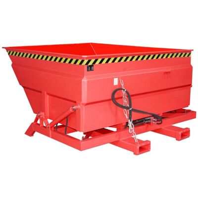 Eurokraft pro XXL conteneur basculant - 2 m³, hydraulique, rouge - Publicité Eurokraft pro XXL conteneur basculant - 2 m³, hydraulique, rouge - Publicité