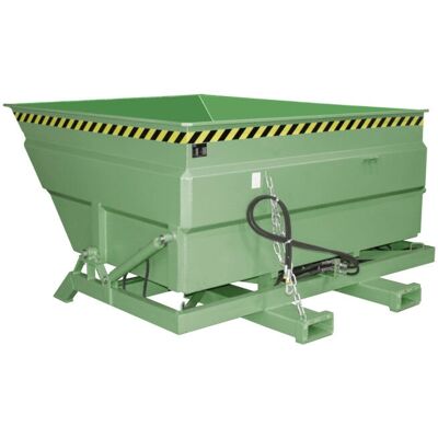 Conteneur à basculement XXL Eurokraft pro - Hydraulique, 2m³, Vert Réséda - Publicité Conteneur à basculement XXL Eurokraft pro - Hydraulique, 2m³, Vert Réséda - Publicité