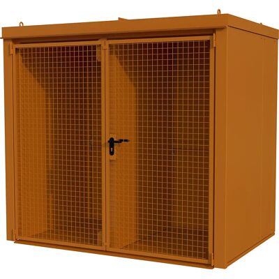 Conteneur à bouteilles de gaz Eurokraft pro - Résistant au feu - 45 bouteilles - Publicité Conteneur à bouteilles de gaz Eurokraft pro - Résistant au feu - 45 bouteilles - Publicité